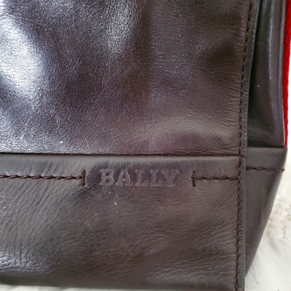 Bally Men's Messenger Bag in Dark Brown leather